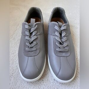 Vionic Light Gray Lono Casual Leather Sneakers Men Size 10